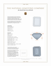 8.48 Ct.Tw.Total Carat Weight Citrine Pair from Brazil 3 D Scan Report