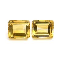8.78 Ct.Tw.Total Carat Weight Citrine Pair from Brazil Video