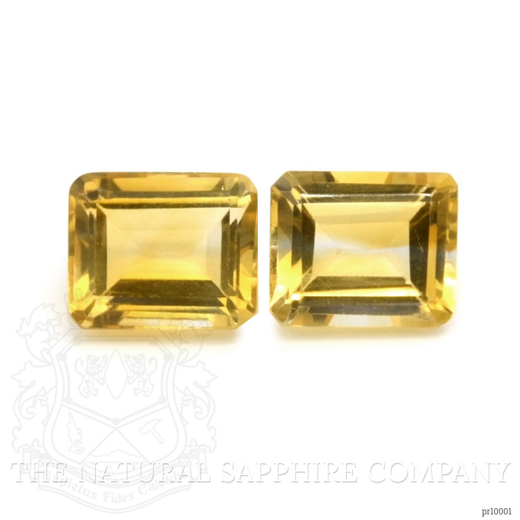 8.78 Ct.Tw. Citrine Pair from Brazil