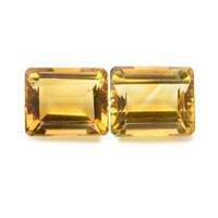 9.23 Ct.Tw.Total Carat Weight Citrine Pair from Brazil Video