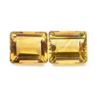 9.23 Ct.Tw.Total Carat Weight Citrine Pair from Brazil Video