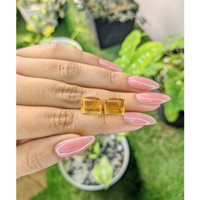 9.23 Ct.Tw.Total Carat Weight Citrine Pair from Brazil Life Style