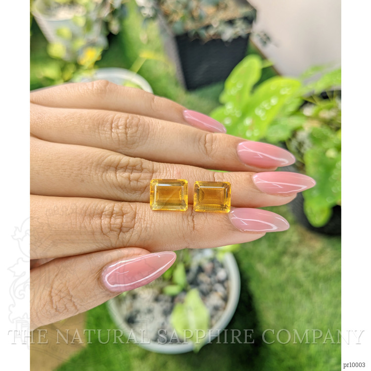 9.23 Ct.Tw. Citrine Pair from Brazil