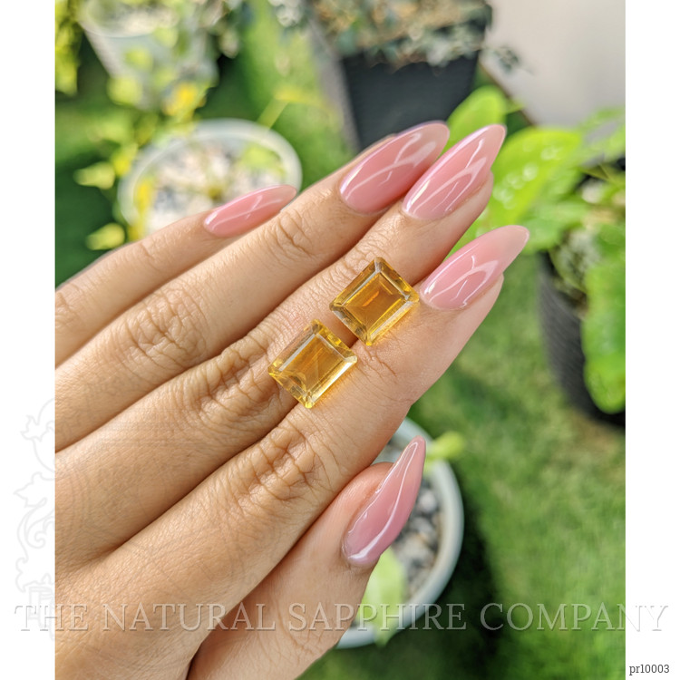 9.23 Ct.Tw. Citrine Pair from Brazil