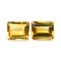8.05 Ct.Tw.Total Carat Weight Citrine Pair from Brazil Video