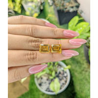 8.05 Ct.Tw.Total Carat Weight Citrine Pair from Brazil Life Style