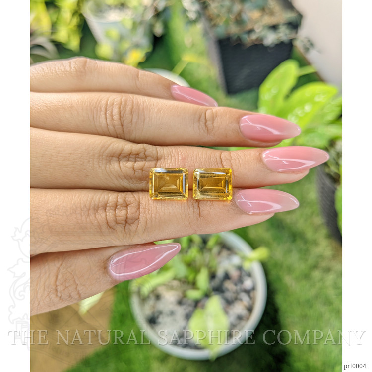 8.05 Ct.Tw. Citrine Pair from Brazil