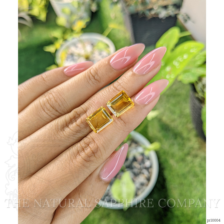 8.05 Ct.Tw. Citrine Pair from Brazil