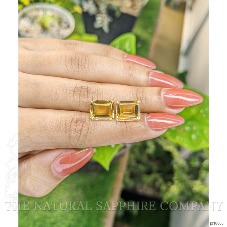 8.26 Ct.Tw. Citrine Pair from Brazil