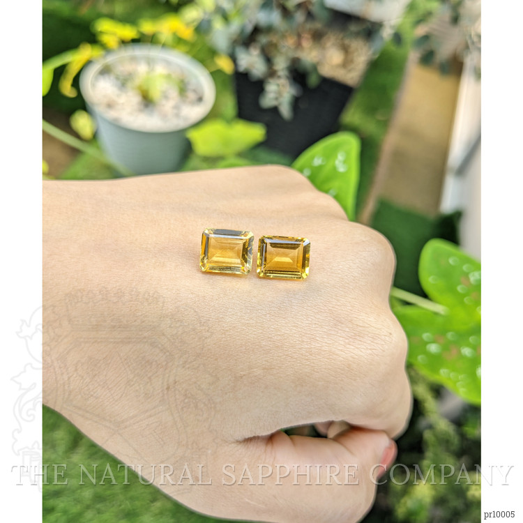 8.26 Ct.Tw. Citrine Pair from Brazil
