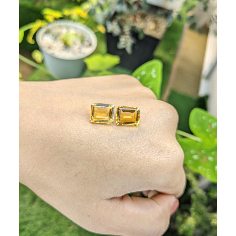 8.26 Ct.Tw. Citrine Pair from Brazil