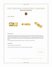 7.49 Ct.Tw.Total Carat Weight Citrine Pair from Brazil Appraisal