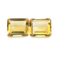 7.49 Ct.Tw.Total Carat Weight Citrine Pair from Brazil Video