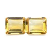 7.49 Ct.Tw.Total Carat Weight Citrine Pair from Brazil Video