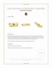 7.74 Ct.Tw.Total Carat Weight Citrine Pair from Brazil Appraisal