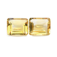 7.74 Ct.Tw.Total Carat Weight Citrine Pair from Brazil Video