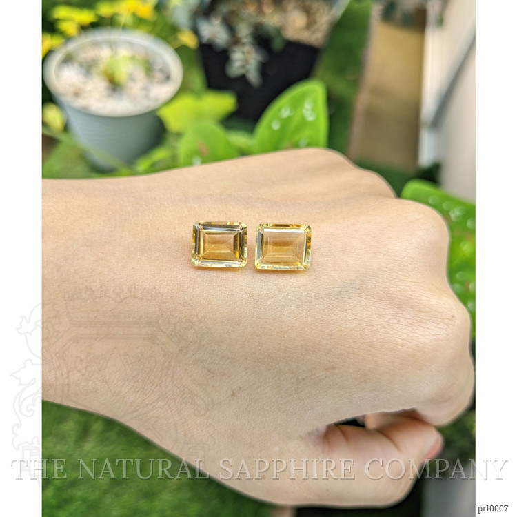 7.74 Ct.Tw. Citrine Pair from Brazil