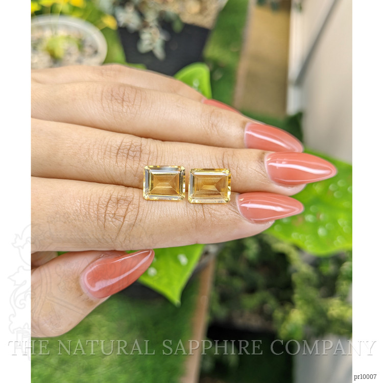 7.74 Ct.Tw. Citrine Pair from Brazil