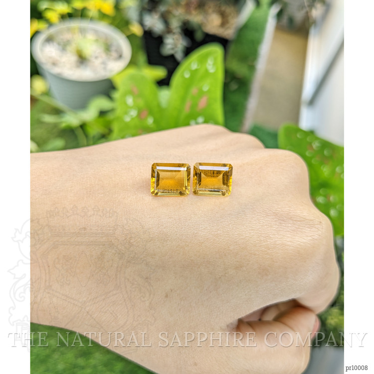 7.69 Ct.Tw. Citrine Pair from Brazil