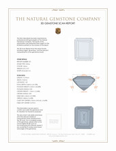 7.69&nbsp;Ct.Tw.Total Carat Weight Citrine Pair from Brazil 3 D Scan Report