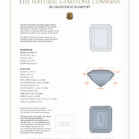 7.69 Ct.Tw.Total Carat Weight Citrine Pair from Brazil 3 D Scan Report