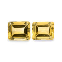 8.65 Ct.Tw.Total Carat Weight Citrine Pair from Brazil Video