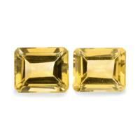 8.65 Ct.Tw.Total Carat Weight Citrine Pair from Brazil Video