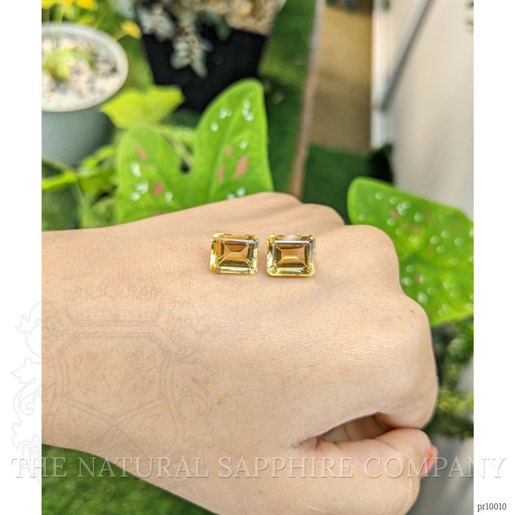 8.65 Ct.Tw. Citrine Pair from Brazil