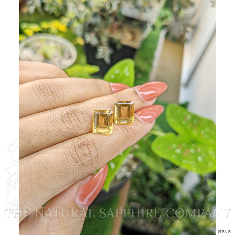 8.65 Ct.Tw. Citrine Pair from Brazil