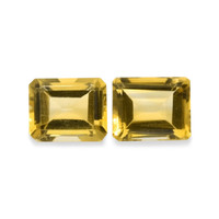 8.30 Ct.Tw.Total Carat Weight Citrine Pair from Brazil Video