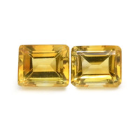 9.58 Ct.Tw.Total Carat Weight Citrine Pair from Brazil Video