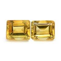 9.58 Ct.Tw.Total Carat Weight Citrine Pair from Brazil Video