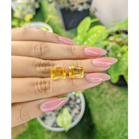 9.58 Ct.Tw.Total Carat Weight Citrine Pair from Brazil Life Style