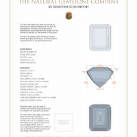 9.58 Ct.Tw.Total Carat Weight Citrine Pair from Brazil 3 D Scan Report