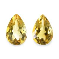 7.72 Ct.Tw.Total Carat Weight Citrine Pair from Brazil Video