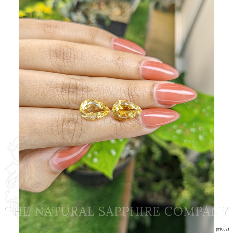 7.72 Ct.Tw. Citrine Pair from Brazil