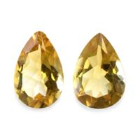 6.54 Ct.Tw.Total Carat Weight Citrine Pair from Brazil Video