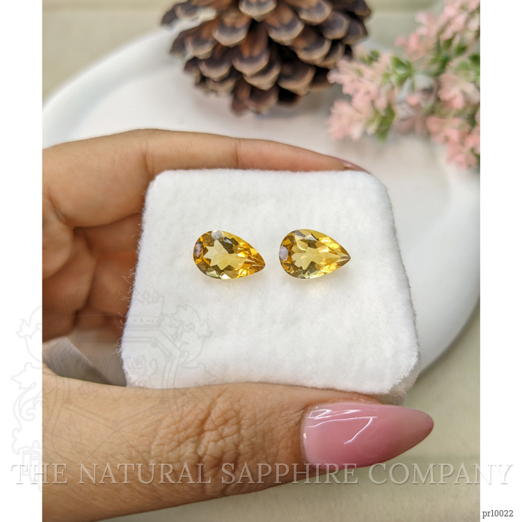 6.54 Ct.Tw. Citrine Pair from Brazil