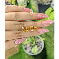 6.54 Ct.Tw.Total Carat Weight Citrine Pair from Brazil Life Style