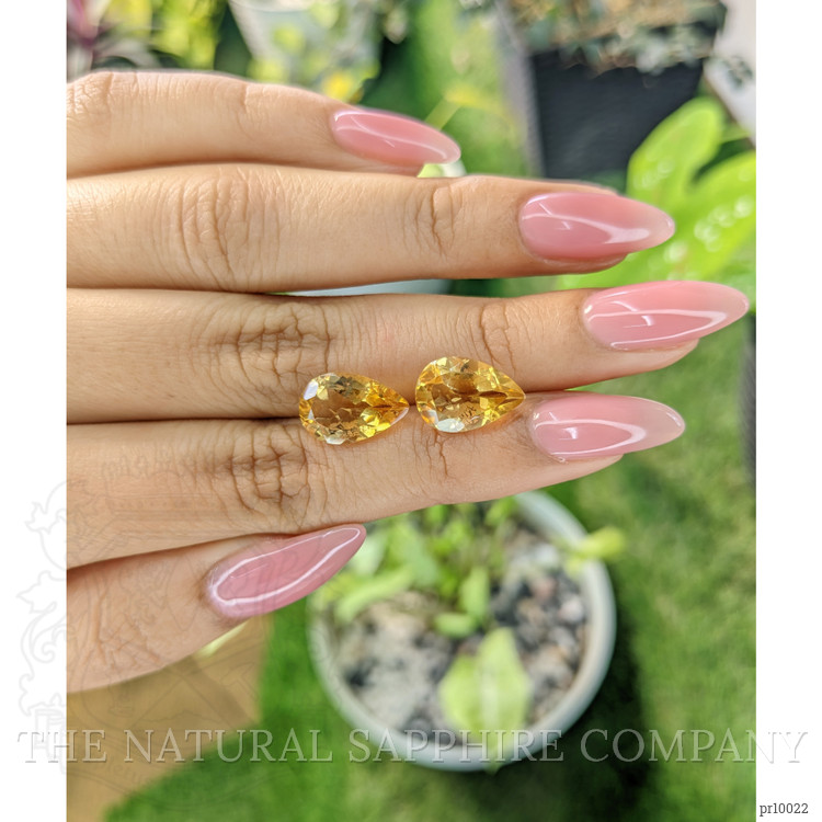 6.54 Ct.Tw. Citrine Pair from Brazil