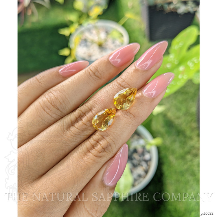 6.54 Ct.Tw. Citrine Pair from Brazil
