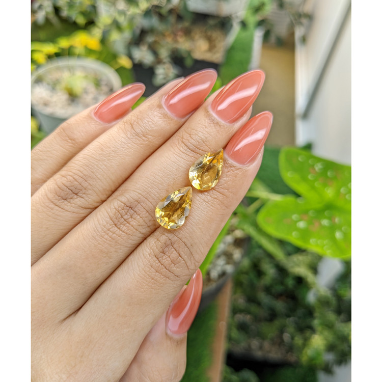 6.05 Ct.Tw. Citrine Pair from Brazil