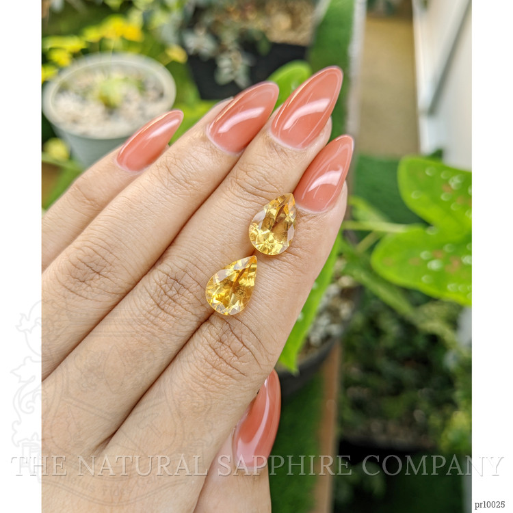 6.54 Ct.Tw. Citrine Pair from Brazil