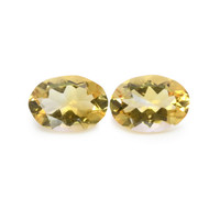 9.44 Ct.Tw.Total Carat Weight Citrine Pair from Brazil Video