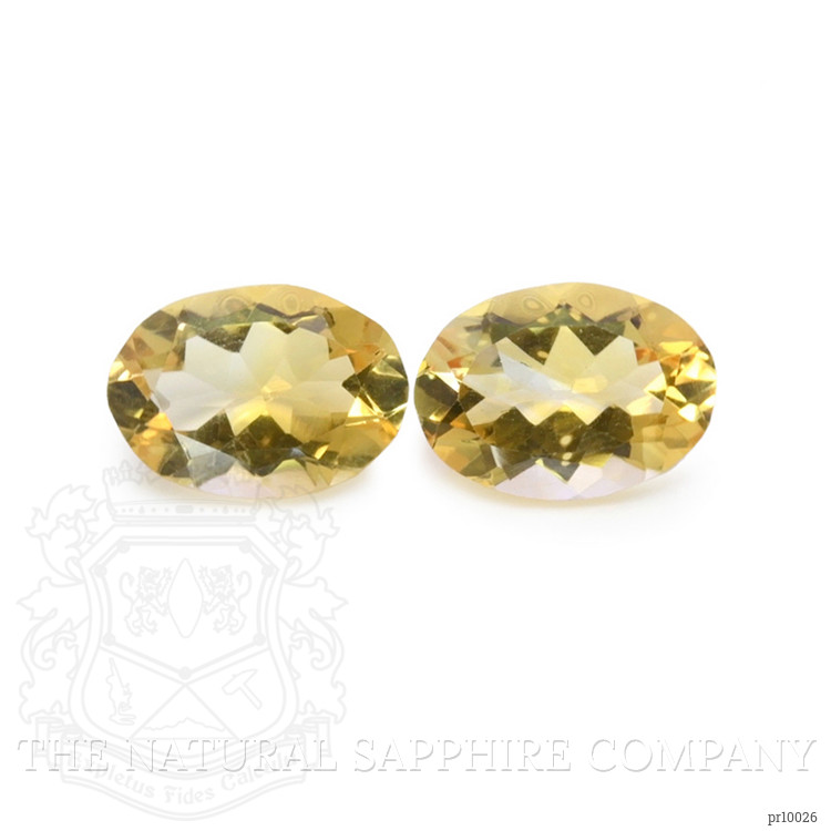 9.44 Ct.Tw. Citrine Pair from Brazil