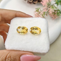 9.44 Ct.Tw.Total Carat Weight Citrine Pair from Brazil Life Style