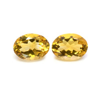 10.40 Ct.Tw.Total Carat Weight Citrine Pair from Brazil Video