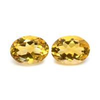 10.40 Ct.Tw.Total Carat Weight Citrine Pair from Brazil Video