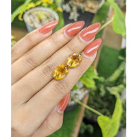 10.40 Ct.Tw.Total Carat Weight Citrine Pair from Brazil Life Style