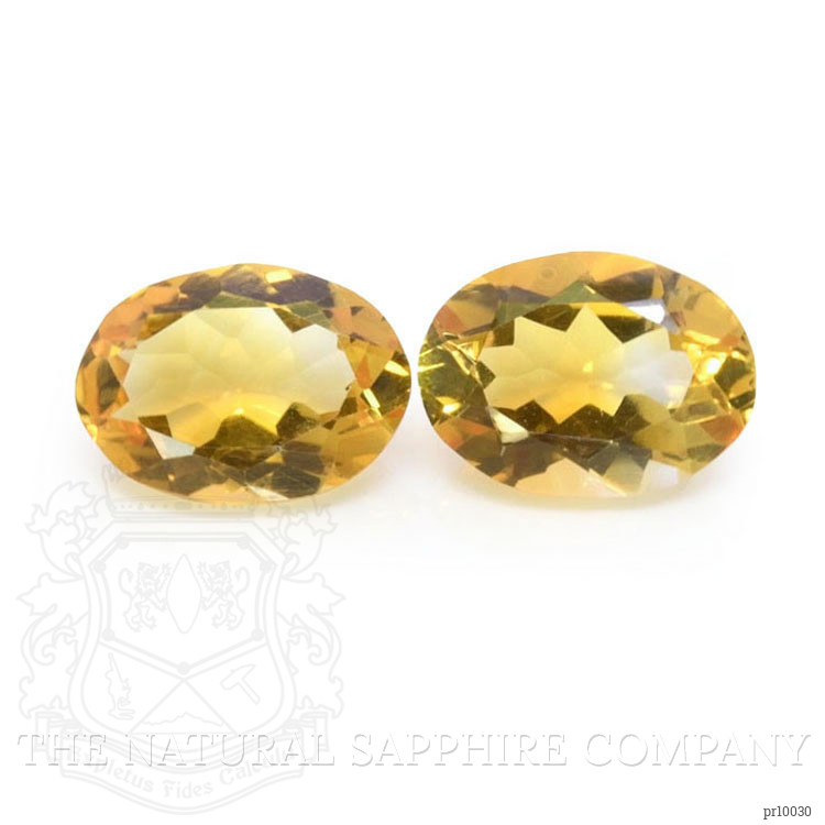 9.52 Ct.Tw. Citrine Pair from Brazil